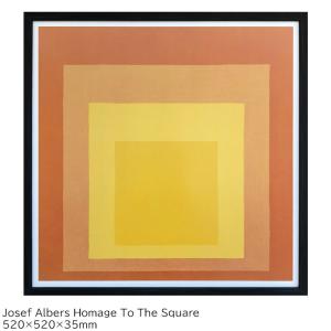 アートパネル 北欧 おしゃれ 壁掛け アートポスター Josef Albers Homage To The Square アートフレーム IJA-6｜gita