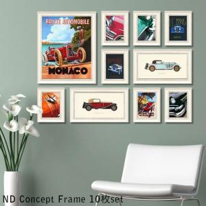 アートパネル 10枚セット おしゃれ 壁掛け アートフレーム 車 キャンバスアート ND Concept Frame IND-60756 絵画 送料｜gita