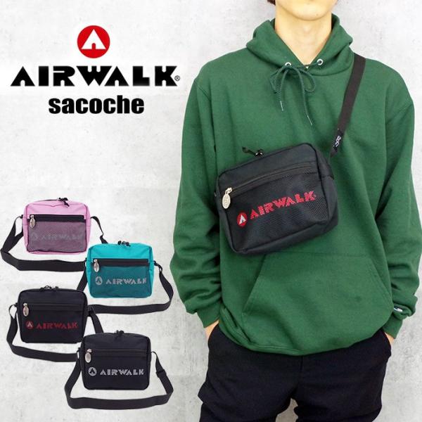 メール便 AIRWALK エアウォーク ショルダーバッグ メンズ 斜めがけ メンズ/レディース ミニ...