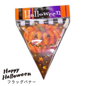 ハロウィン 飾り ガーランド 装飾 バナー パンプキン 飾り付け ハロウィンフラッグバナー AKD5753 定番 店舗 ディスプレイ フラッグ メー｜gita