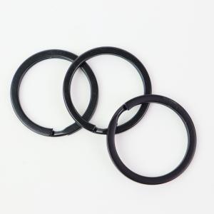 2重リング 平 ブラック 25mm 真鍮 フラ...の詳細画像1