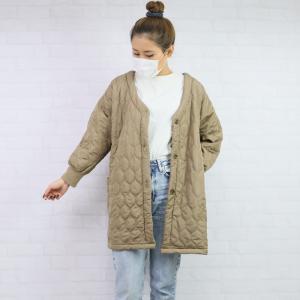 エプロン おしゃれ 暖かい キルティング 長袖...の詳細画像1