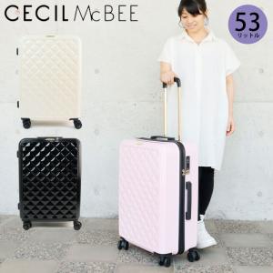 スーツケース Mサイズ CECIL McBEE セシルマクビー キルト キャリーケース 53L 3〜...