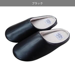 スリッパ レザー調 ルームシューズ ルームスリ...の詳細画像4