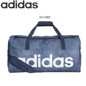 アディダス/adidas ボストンバッグ 2way リニアロゴ チームバッグ M ダッフルバッグ グレー 44L ENM79 スポーツバッグ メンズ/レディース バッグ