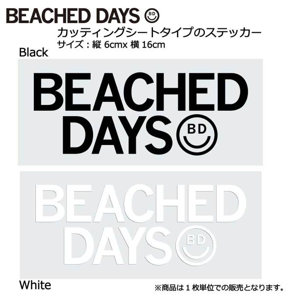 BEACHED DAYS LOGO STICKER / ビーチドデイズ ロゴステッカー/ 6cm x...