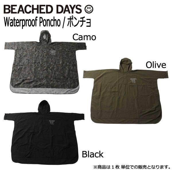 BEACHED DAYS Waterproof Poncho / ビーチドデイズ レイン ポンチョ ...