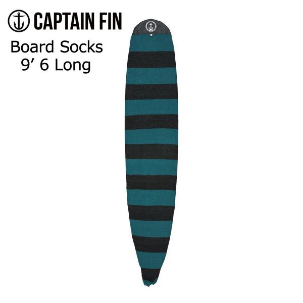 Captain Fin Board Socks 9&apos;6&quot; Black&amp;Green / キャプテンフィ...