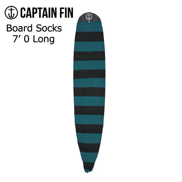 Captain Fin Board Socks 7&apos;0&quot; Black&amp;Green / キャプテンフィ...