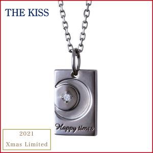 美品❣️THE KISS ネックレス シルバー ブルーダイヤモンドペアネックレス シルバー ペア ネックレス SPD1856BDM-P｜THE KISS（ザ・キッス）公式通販