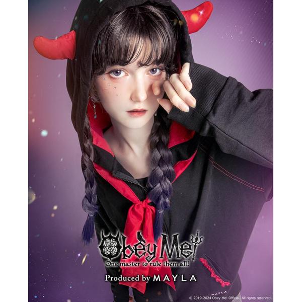 MAYLA マイラ Obey Me! おべいみー！ グッズ 服 オベイミー! アイコニック フーディ...