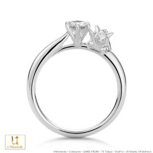 ポケモン ゲンガー リング 指輪 ゲンガー ソリティアリング プラチナ（ダイヤ込） 婚約指輪 エンゲージリング ブライダルリング ジュエリー