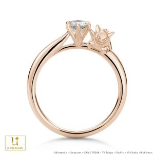 ポケモン ゲンガー リング 指輪 ゲンガー ソリティアリング K18ピンクゴールド（ダイヤ込） 婚約指輪 エンゲージリング ブライダルリング