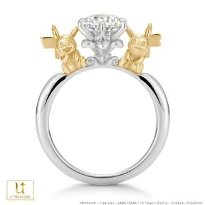 Pokemon（ポケモン） リング 指輪 ピカチュウ カラットソリティア