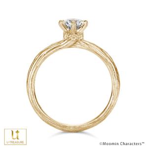 ムーミン 指輪 リング MOOMIN luonto(ルオント) レディース K18イエローゴールド 婚約指輪 ダイヤモンド 女性 大人 結婚 記念日 プレゼント