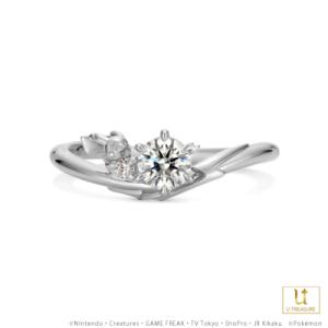 ポケモン ピカチュウ リング 指輪 でんきモチーフリング プラチナ 婚約指輪 エンゲージリング ブライダルリング プロポーズ 記念日 プレゼント