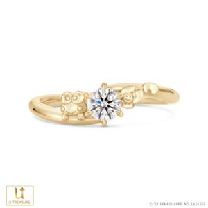 けろけろけろっぴ 指輪 リング レディース 女性 K18イエローゴールド けろけろけろっぴ 婚約指輪 エンゲージリング アニバーサリーリング サンリオ プレゼント