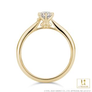 マイメロディ 指輪 リング My Melody リング レディース 女性 K18イエローゴールド 婚...