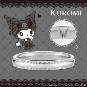 サンリオキャラクターズ マイメロディ クロミ リング 指輪 KUROMI リング プラチナ メンズ 男性 結婚指輪 マリッジリング プレゼント｜giv-store