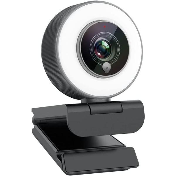 Angetube webカメラ 967 1080P ストリーミング ウェブカメラ マイクと調整可能な...