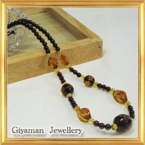 アンバーネックレス 長さ約50cm リトアニア産｜giyaman-jewellery