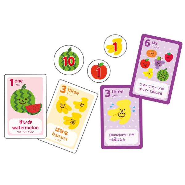 ドキドキフルーツ合戦カードゲームフルーツ 推理 推理ゲーム 英語 数字 アンプラグドプログラミング ...
