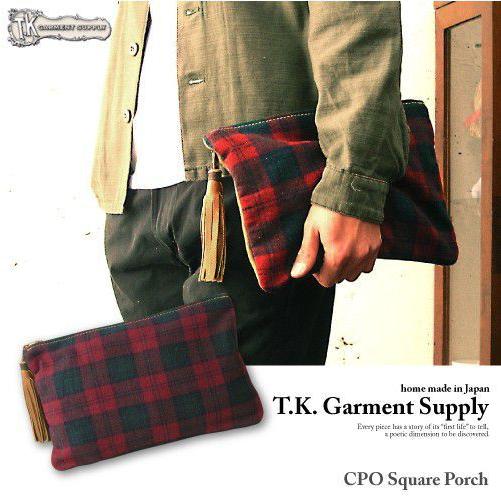 ポーチ メンズ レディース CPO素材スクエアポーチ