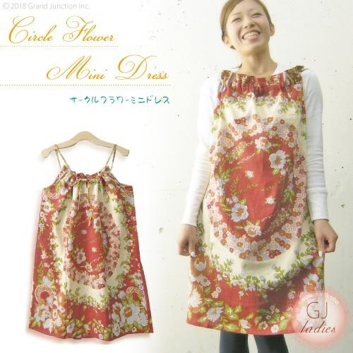 ワンピース サークルフラワーミニドレス
