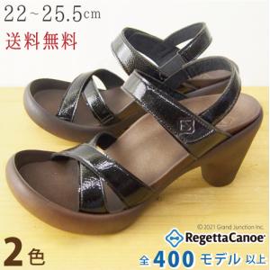 【完売】リゲッタ カヌーサンダル レディース バナナヒールエナメルサンダル