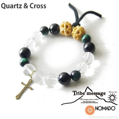 ブレスレット メンズ クォーツ クロス ハンドメイド