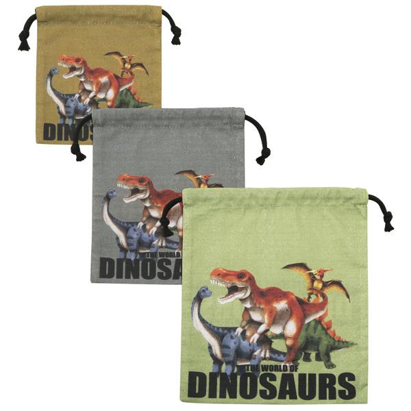 ディノサウルス 巾着 サイズ違い3枚セット KB3S ワールドオブダイナソー スケーター 恐竜 巾着...
