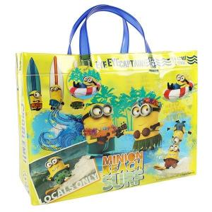 ミニオンズ  プールバッグ マチあり 角型 ビーチバッグ ビニールバッグ ミニオン