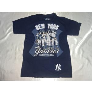 送料185円・H1005■ KISS Tシャツ Mサイズ ヤンキース・ユニフォーム　NEW YORK