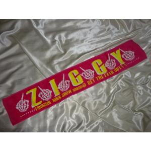 送料185円・H1062■ ZIGGY ピンクの マフラータオル　TOUR2019