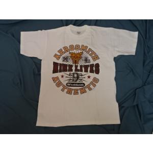 送料185円・H1582■ エアロスミス　Tシャツ　Lサイズ　NINE LIVES AEROSMIT...