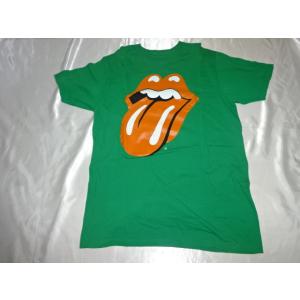 送料185円・H710■ ザ・ローリング・ストーンズ シンプルロゴ Tシャツ グリーン　THE ROLLING STONES｜gkaitori