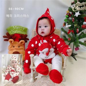 クリスマス 衣装 ベビー服 赤ちゃん サンタ ロンパース 可愛い サンタクロース 赤 幼児 男の子 女の子 コスチューム 帽子 キッズ 子供｜gkei