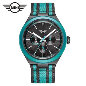 MINI UPCYCLE WATCH ミニ アップサイクルウォッチ ブルー メンズ腕時計 161704 海洋プラスチック SDGs サステナブル ミニクーパー MINI Swiss Watches｜gl-branding