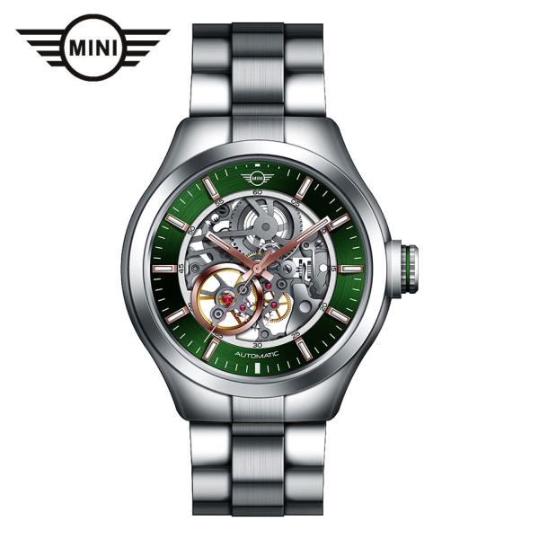 MINI AUTOMATIC WATCH 161802A グリーン 42mm メンズ腕時計 両面スケ...