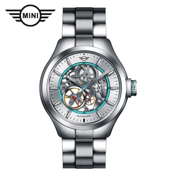 MINI AUTOMATIC WATCH 161823A シルバー/ライトブルー 42mm 機械式腕...