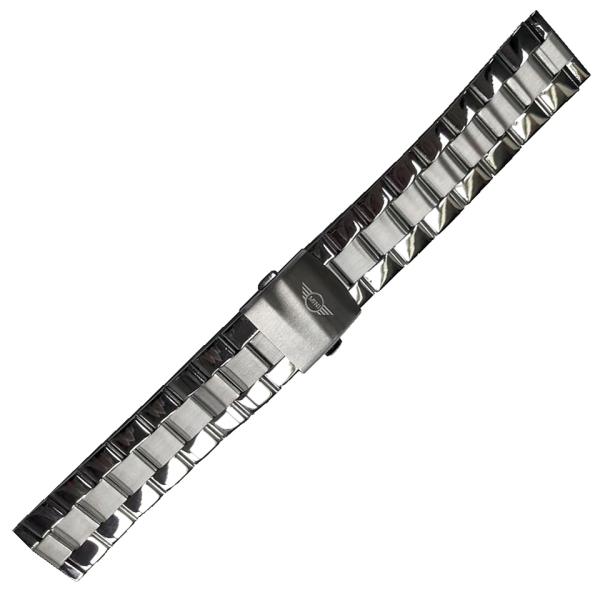 MINI 21mmメタルブレスレット シルバー (メンズモデル用) オートマティックウォッチ MA-...