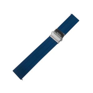 MINI 18mmシリコンラバーストラップ ブルー (レディースモデル用) オートマティックウォッチ MA-1純正 時計バンド 時計ベルト ミニウォッチ｜gl-branding
