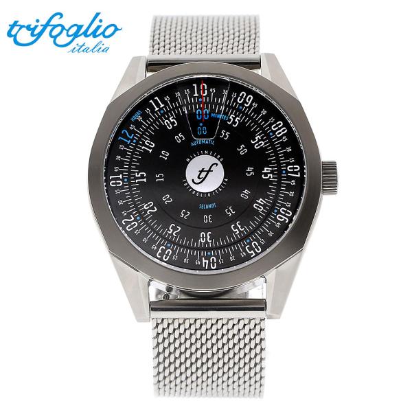 トリフォグリオ ミリメトロ IV MLIV000SSBK 回転ディスク 黒文字盤 メンズ腕時計 自動...