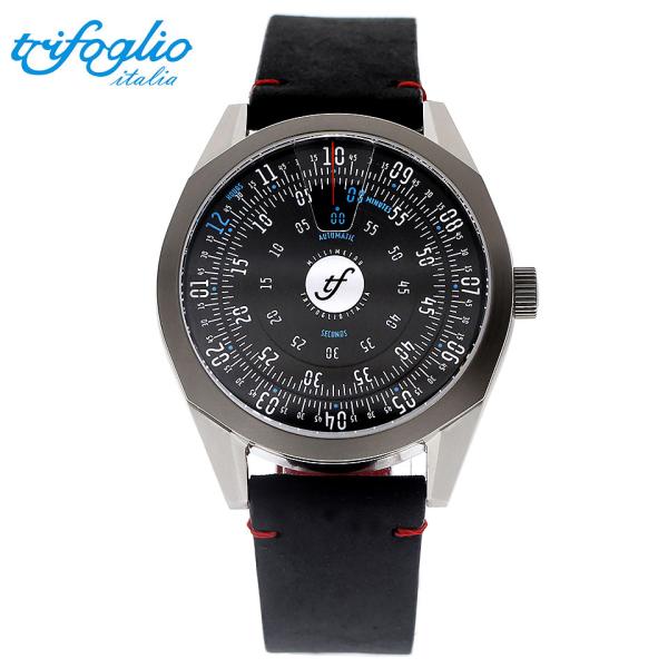 トリフォグリオ ミリメトロ IV MLIV411SSBK メンズ腕時計 黒文字盤 回転ディスク 自動...