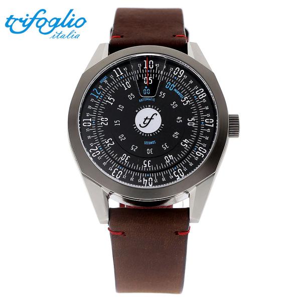 トリフォグリオ ミリメトロ IV MLIV421SSBK メンズ腕時計 黒文字盤 回転ディスク 自動...