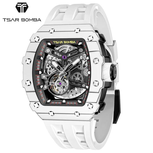 TSAR BOMBA サーボンバ エレメンタル メンズ腕時計 ホワイト TB8208CF-35 自動...