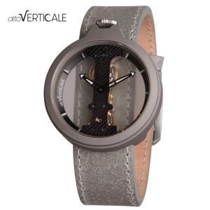 atto VERTICALE アットヴェルティカーレ チタンケース TITANIUM SERIES TT03 チタニウムグレー/ブラウン/サンドグレー 手巻き スケルトンウォッチ｜gl-branding