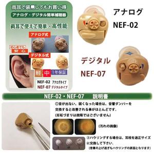 ニコン耳あな式簡単補聴器 NEF-02 日本製の詳細画像4