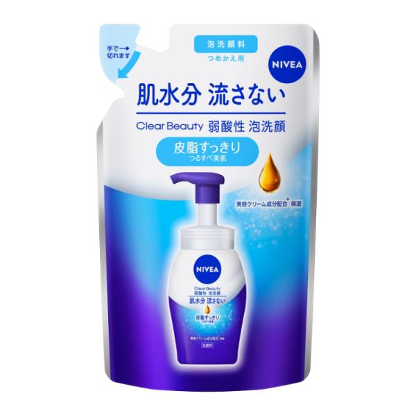 NIVEA(ニベア) クリアビューティー弱酸性泡洗顔 皮脂すっきり 詰め替え用