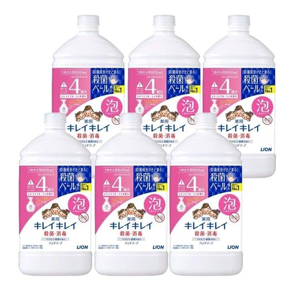 キレイキレイ 薬用泡ハンドソープ　詰め替え用 800ml　6個セット